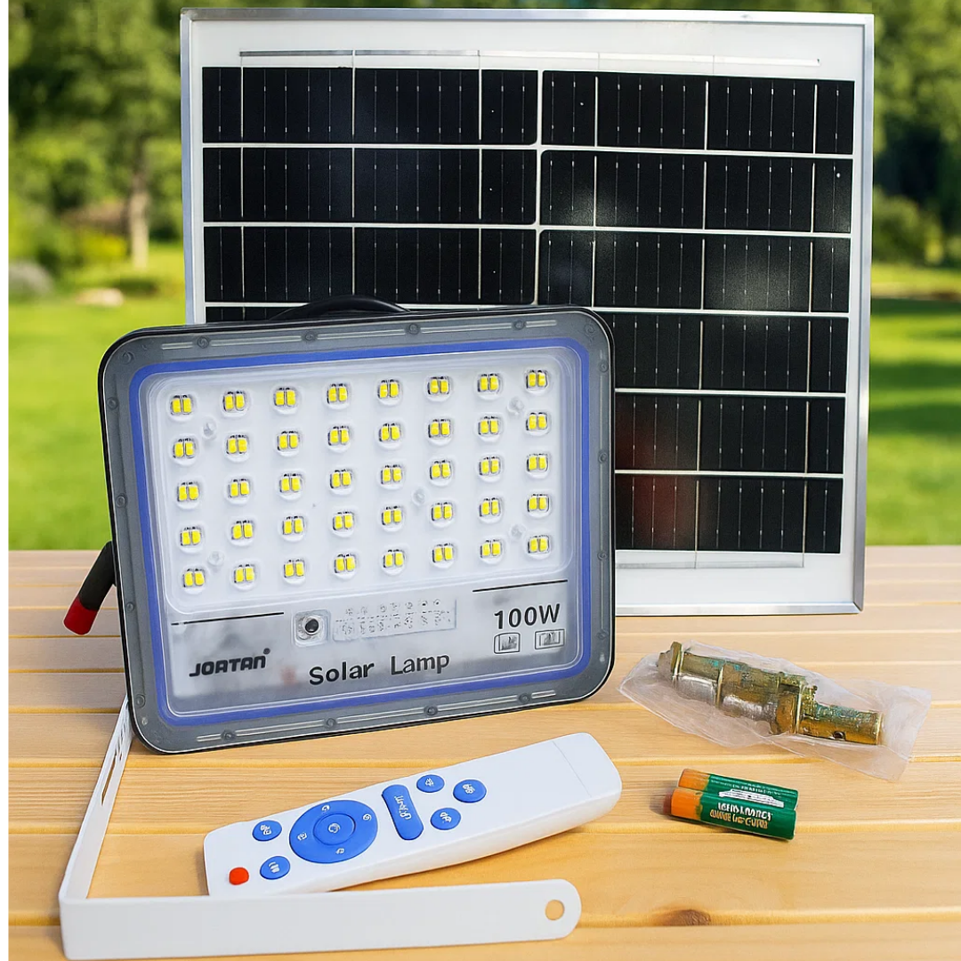 Lampara solar exterior 100W profesional