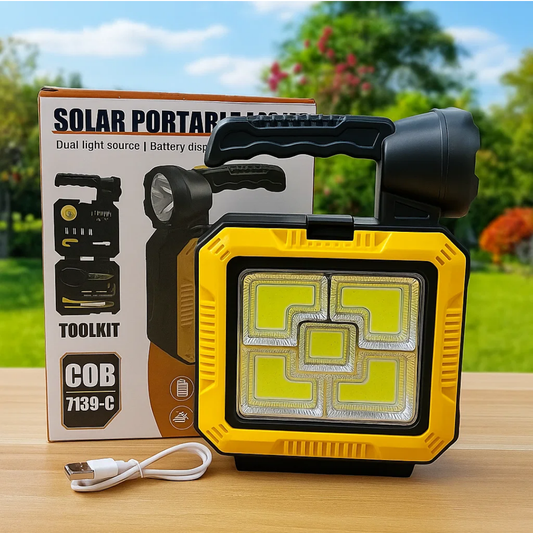 Kit de luz con herramientas solar