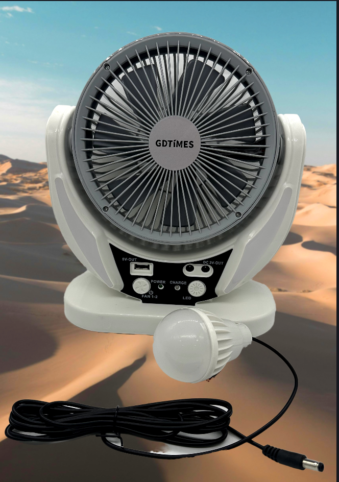 Ventilador solar 4 en 1