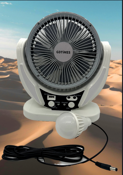 Ventilador solar 4 en 1