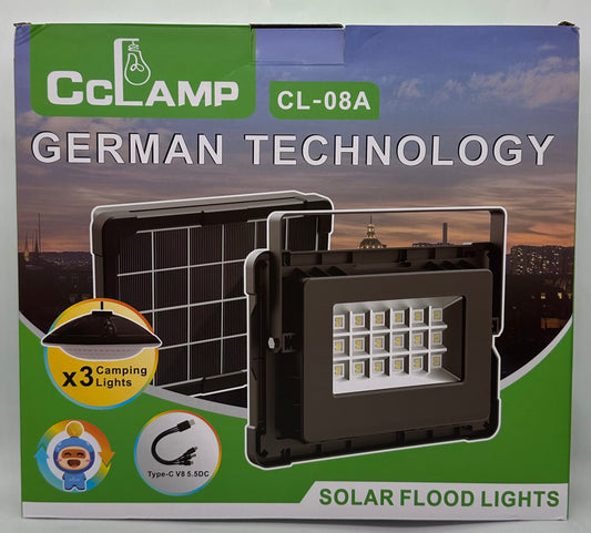 Lampara solar-exterior doble color