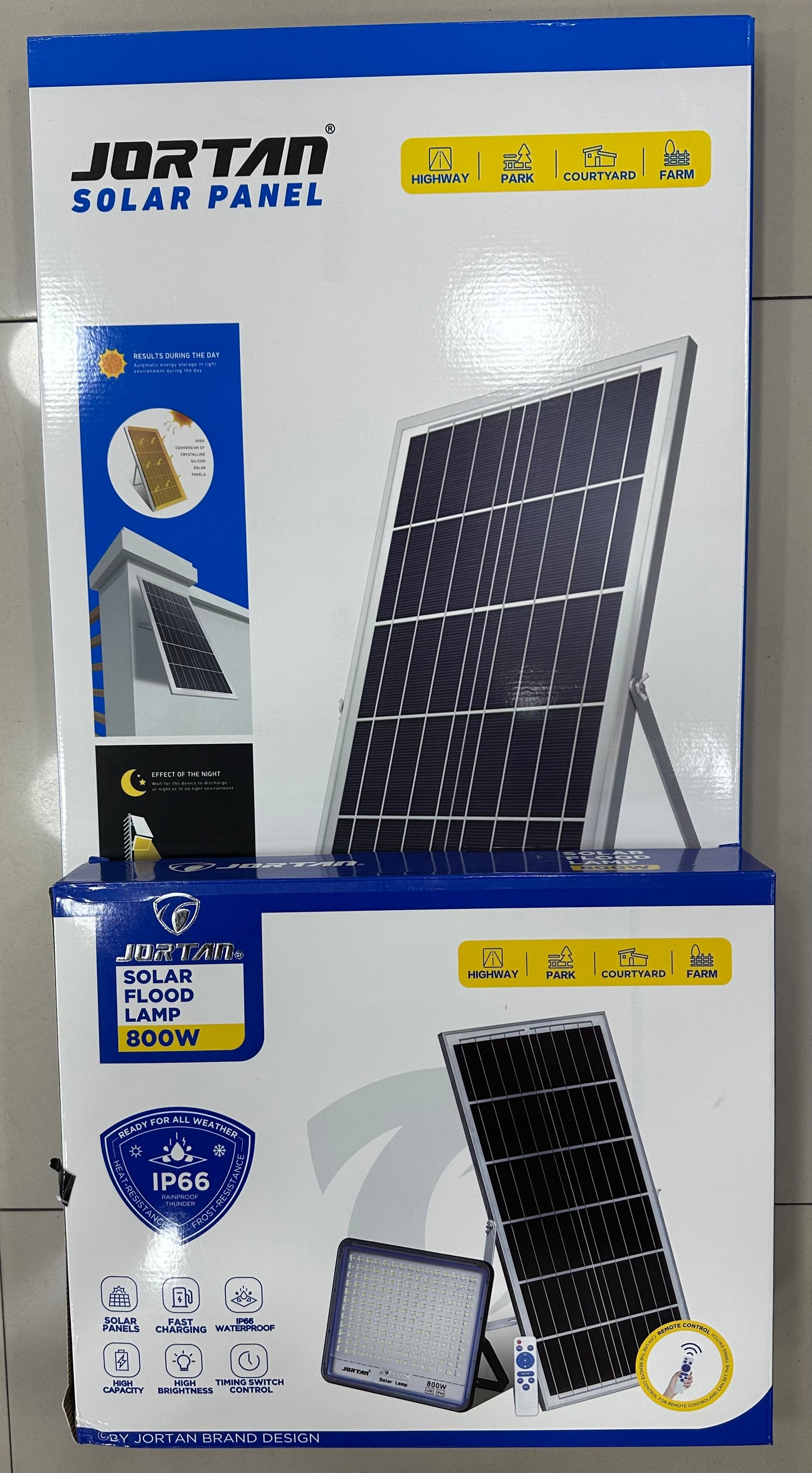 Lampara solar exterior 800W